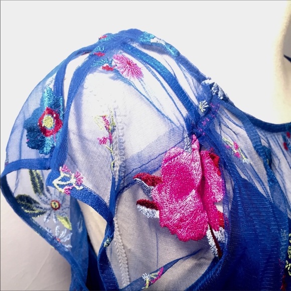 Plenty by Tracy Reese XS Embroidered Belted Blouse - Picture 4 of 9